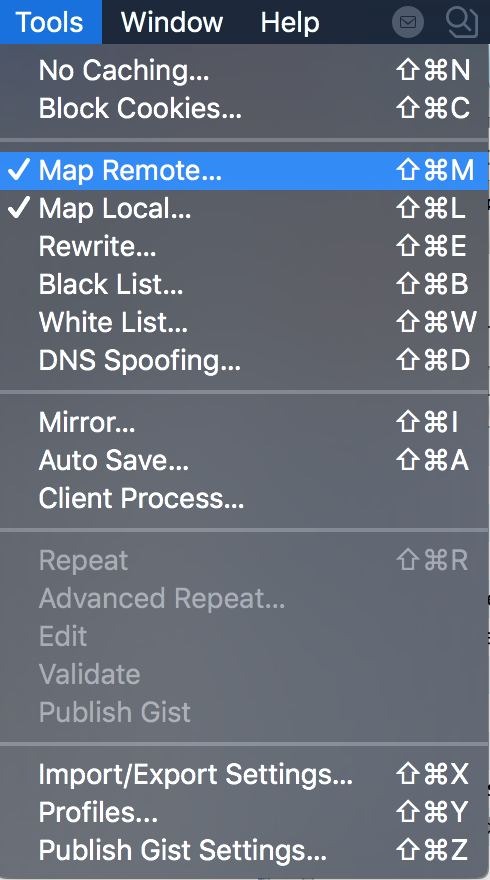 打開tools-Map Remote