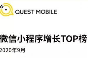 微信小程序增長TOP榜