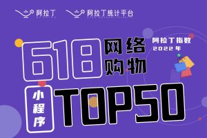 阿拉丁指數(shù)發(fā)布《2022年618年中大促網(wǎng)絡(luò)購(gòu)物小程序榜單》