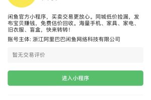 閑魚(yú)小程序